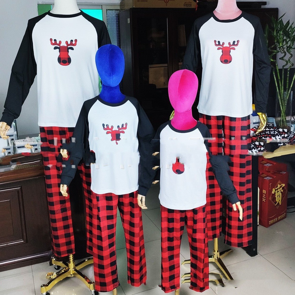 Pajamas Christmas Parent - child Set - silverfoxgoods